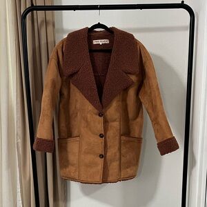 Free People Brown Teddy Jacket